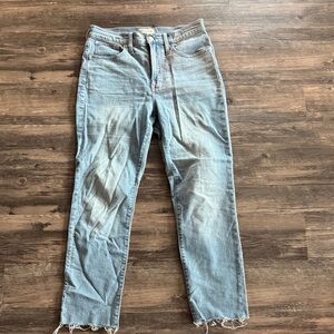 Madewell Women's Straight Leg Jeans - Light Blue